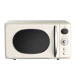 Zilan ZLN1245 retró mikrohullámú sütő, 700 W, 20 liter, 6 fokozat, LED kijelző, gyerekzár, elektronikus vezérlő, bézs