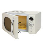 Zilan ZLN1245 retró mikrohullámú sütő, 700 W, 20 liter, 6 fokozat, LED kijelző, gyerekzár, elektronikus vezérlő, bézs