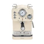 Zilan ZLN2992 retró eszpresszó kávéfőző, 1100 W, 15 bar, 1,25 liter kapacitás, tejhabosító, bézs