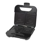 Zilan ZLN3932 5 in 1 szendvicssütő,  800 W, LED visszajelző, 5 cserélhető sütőlap, fekete-ezüst kivitel