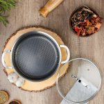 Zilan ZLN9648 Hexachef lábas fedővel, 24 cm, 4,3 liter, 3 rétegű, hatszögletű hibrid tapadásmentes belső