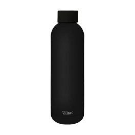   Zilan ZLN9840 sportpalack típusú termosz, 500 ml űrtartalommal, rozsdamentes acél belsővel, dupla fallal, fekete