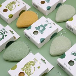 Csepp Alakú Konjac Szivacs - Zöld Tea - Védő