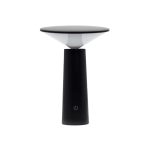 Érintőlámpa - Fekete Gomba- állítható - USB (C) - tölthető  (2000 Watt)