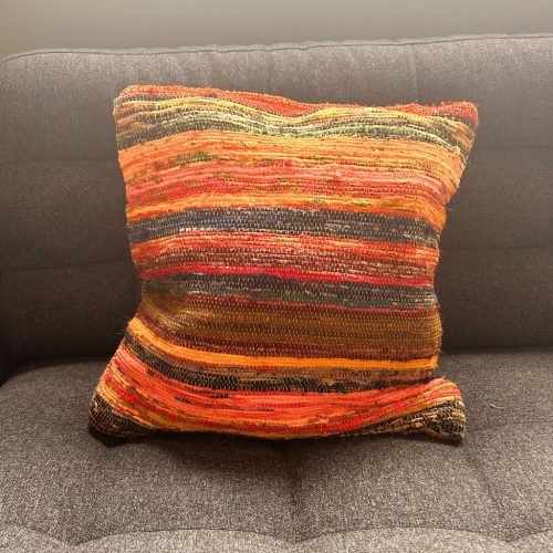 Kézi Szövésű Párnahuzat - 40x40cm - Napfelkelte
