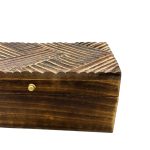 Vintage Deco Fa Doboz - Antik Vonalak