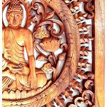 Négyzetes Buddha Panel 40x40cm