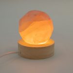 6cm Kerek fa LED alátét - Hideg/meleg