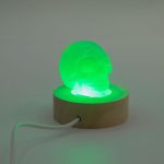 6cm Kerek fa LED alátét - Vegyes színek