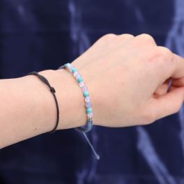 Állatöv gyertya kristályokkal és karkötővel - Halak