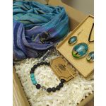 Türkiz ajándékdoboz hölgyeknek